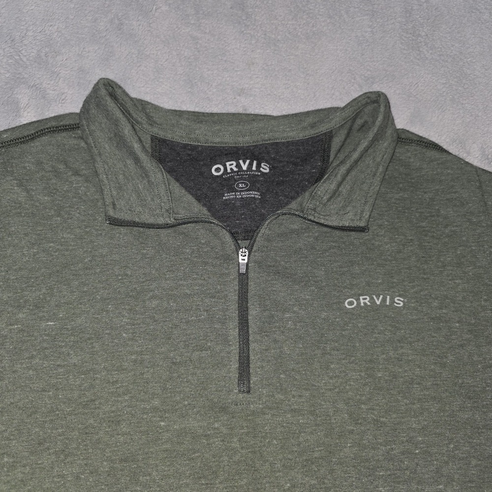 Orvis 1/4 Zip Pullover Shirt Lightweight Size XL X-Large